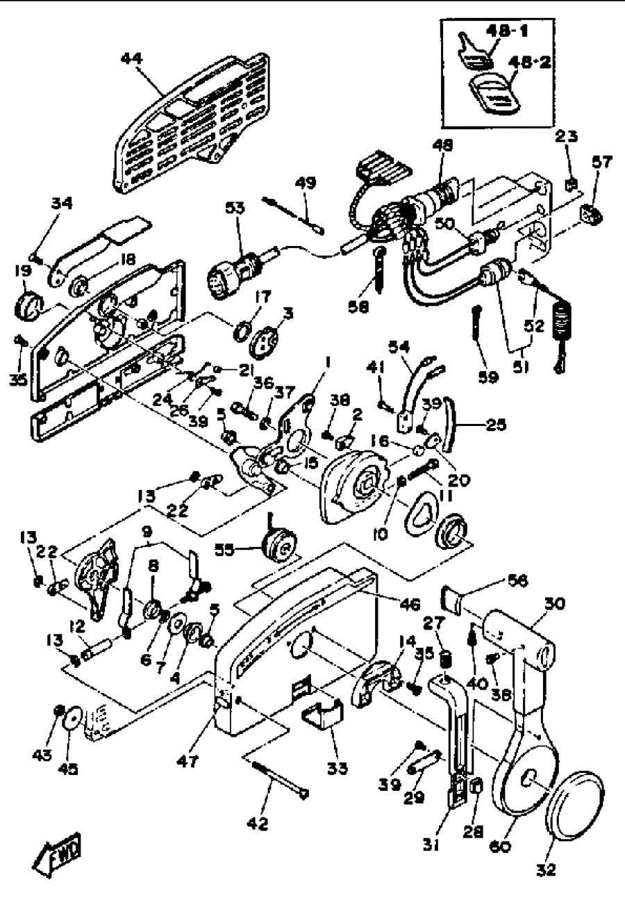 quicksilver throttle control parts diagram