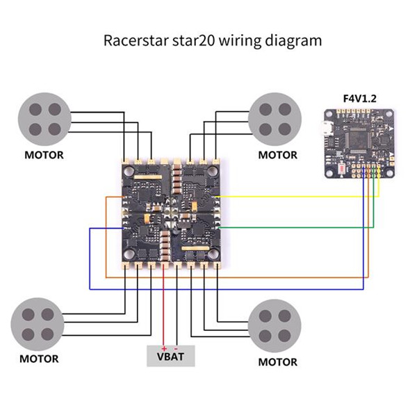 racerstar 20a 4 in 1 esc wiring diagram