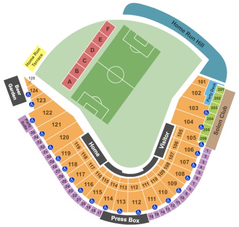 raley field seating diagram