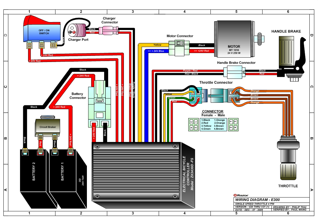 rascal 245 scooter wiring diagram