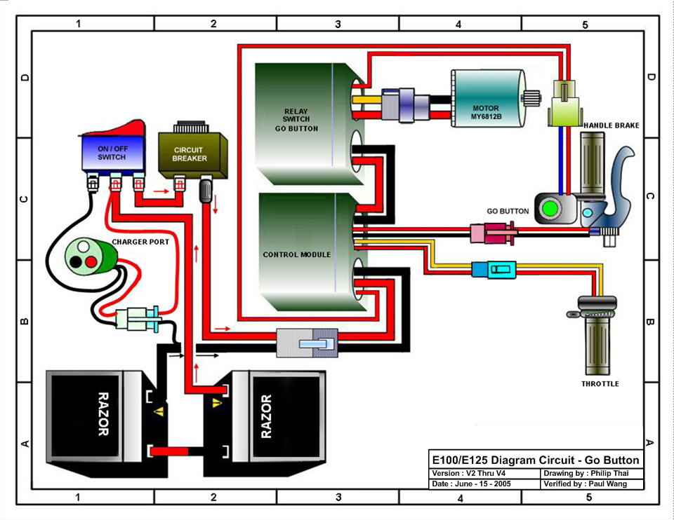 razor e200 electric scooter wiring diagram from switch