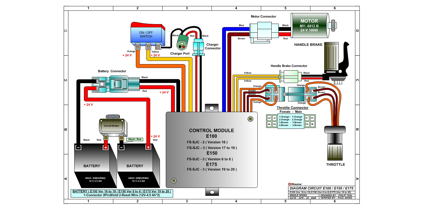 razor go kart wiring diagram