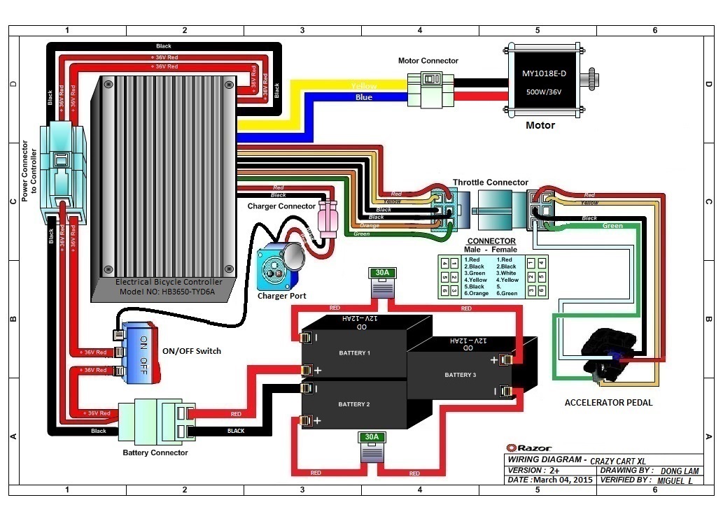 razor mx500 wiring diagram
