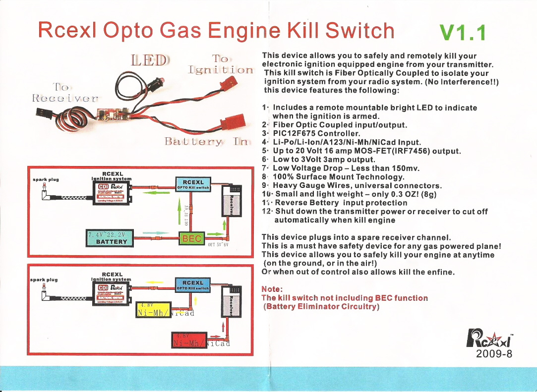 rcexl ignition wiring diagram