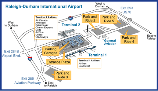 rdu airport diagram