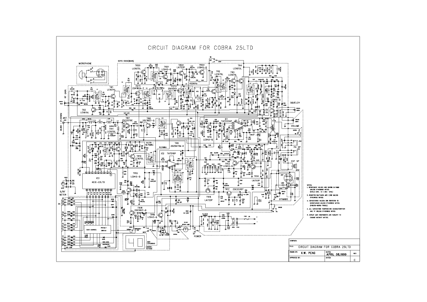 realistic 33-992 wiring diagram