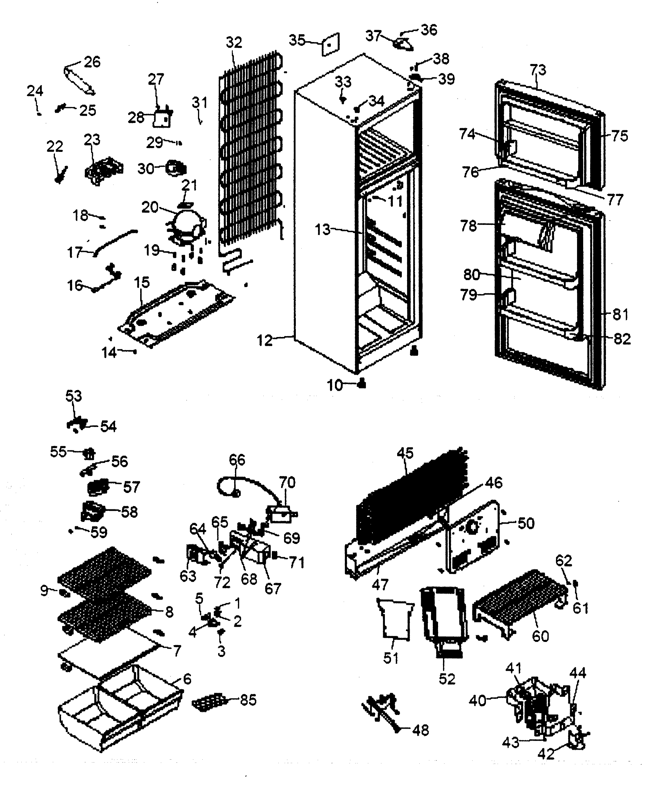 refrigerator haier ha10gt3sw wiring diagram