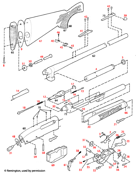remington 11-87 parts diagram