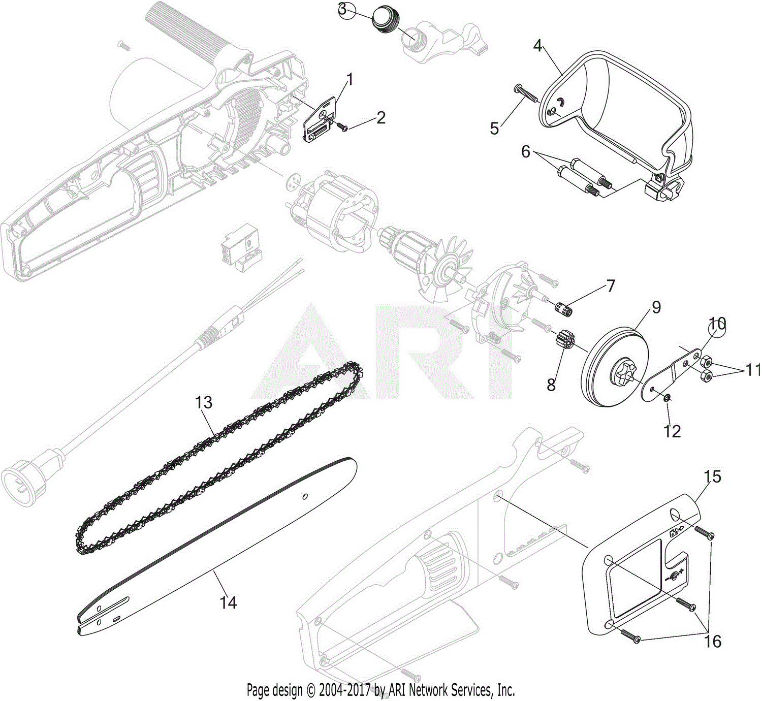 remington rm1025p pole saw wiring diagram