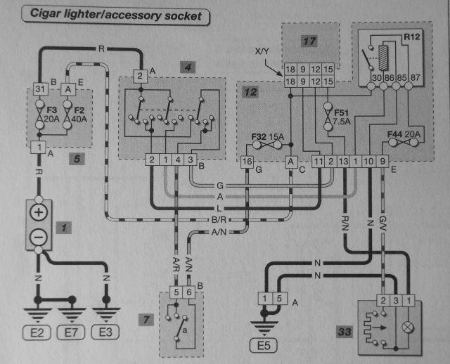 renault clio cigarette lighter wiring diagram