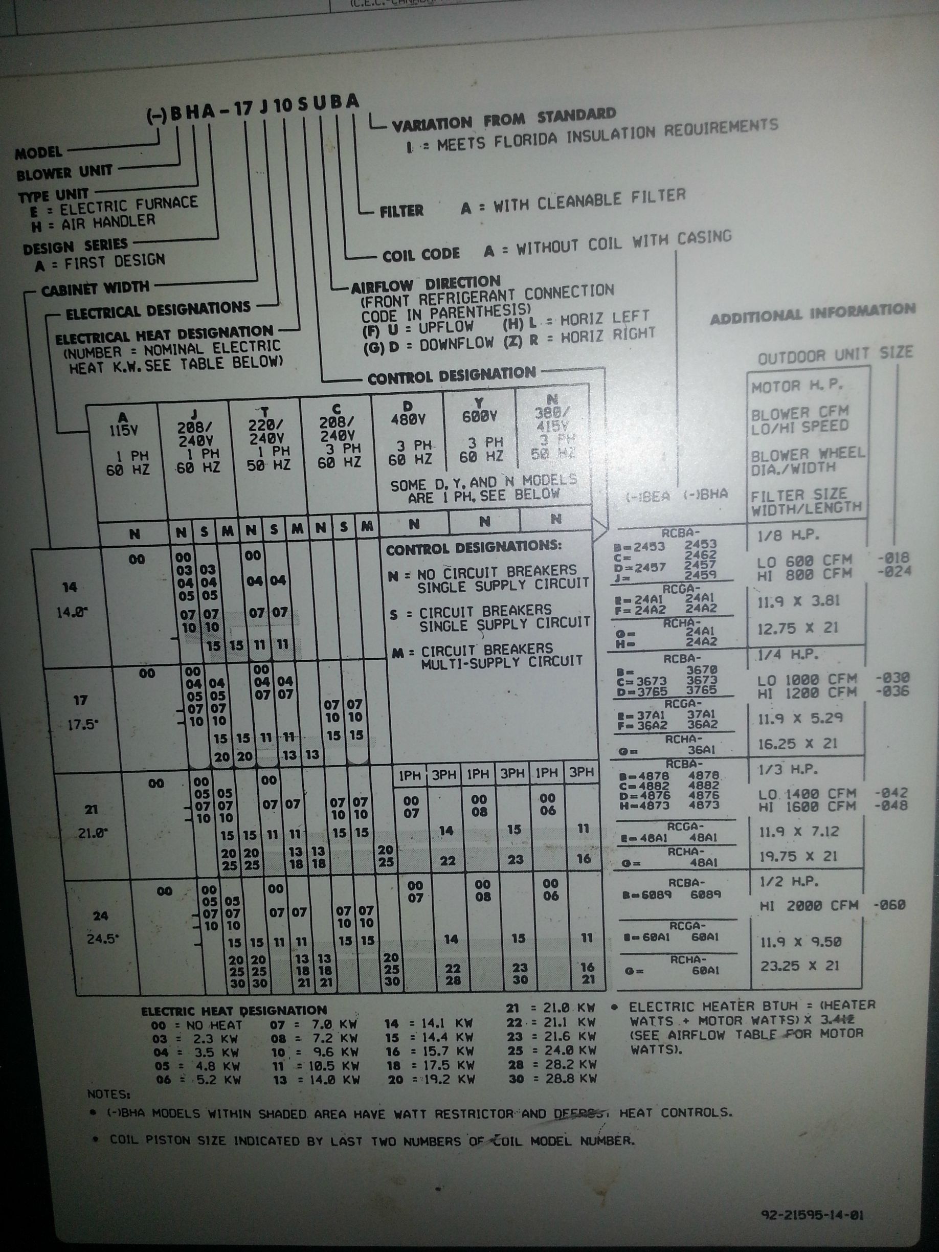 rheem air handler wiring schematic