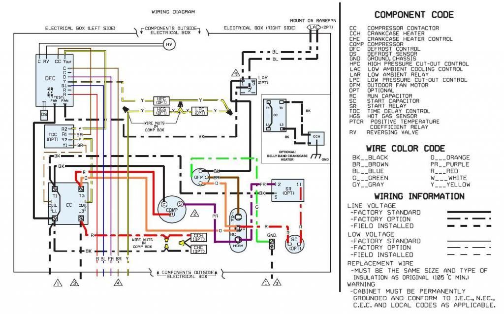 rheem heat pump low voltage wiring diagram