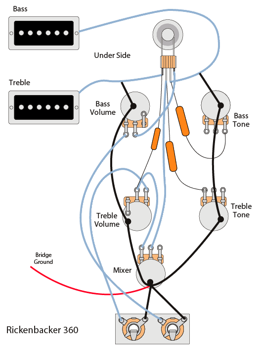 Rickenbacker 4001 With Rick-o-sound Wiring Diagram