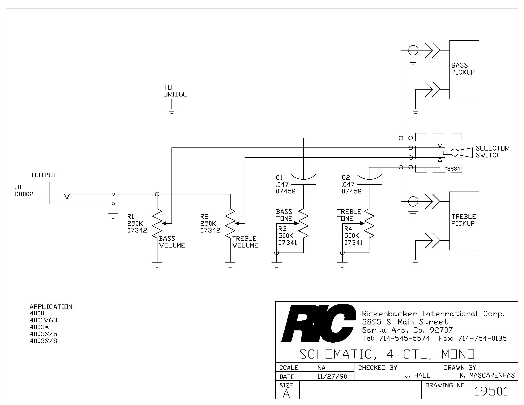 rickenbacker 5 pot wiring diagram