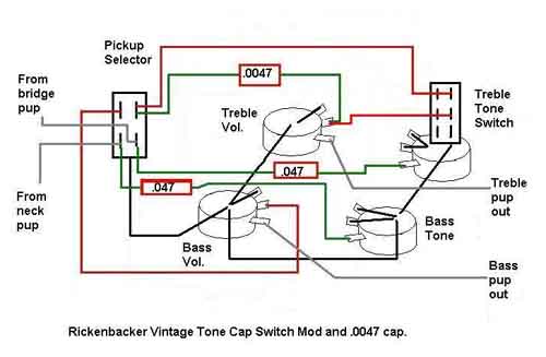 rickenbacker bass wiring