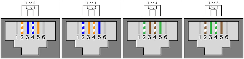 rj45 to rj11 wiring conversion diagram