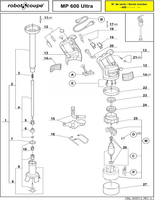 Robot Coupe R2 Parts Diagram