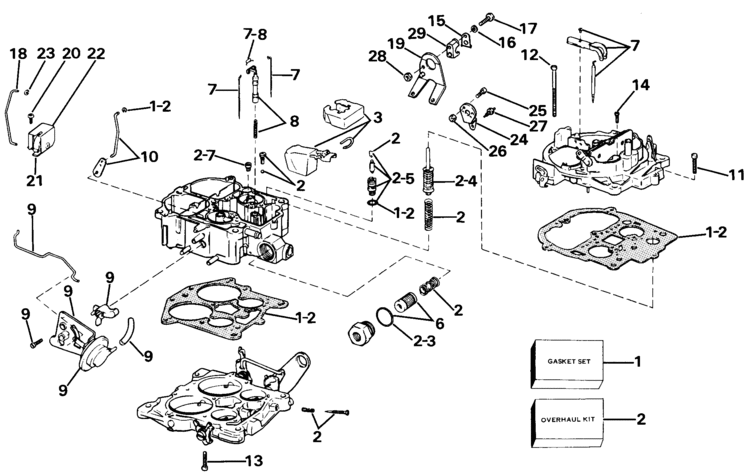 rochester quadrajet parts diagram