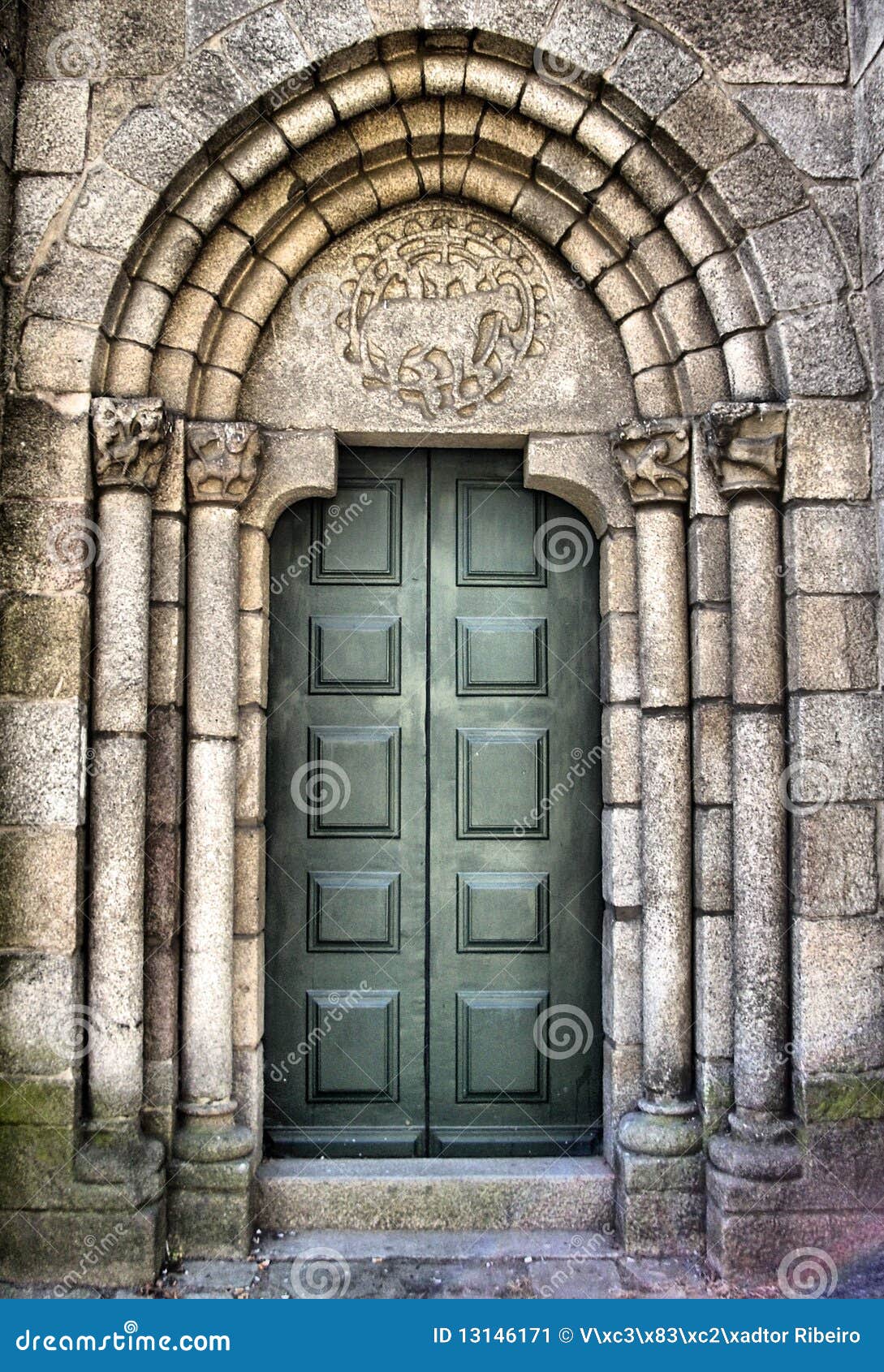 romanesque church portal diagram
