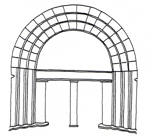 romanesque portal diagram