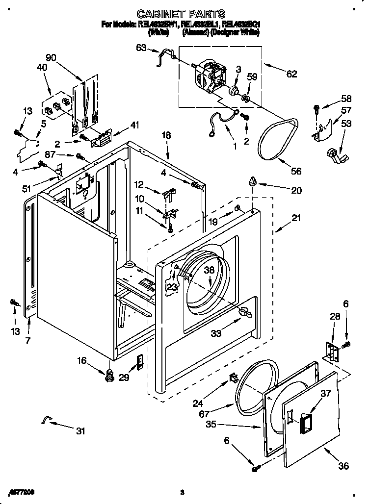 roper dryer belt diagram