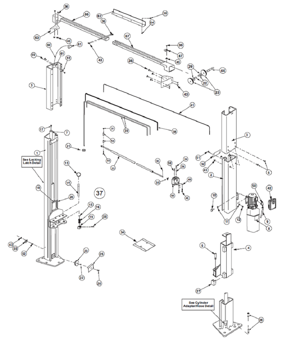 rotary lift wiring diagram model spoa9a3000