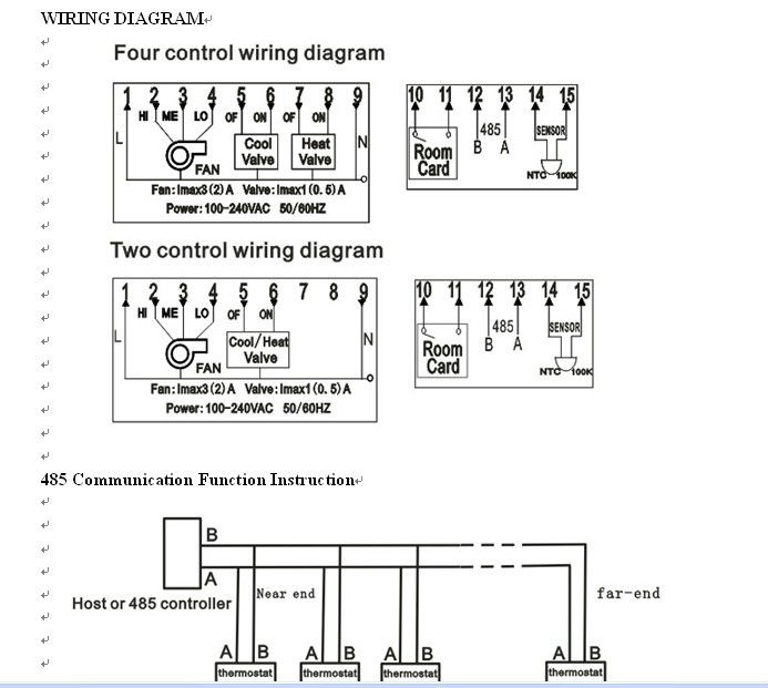 rs485 split wiring diagram