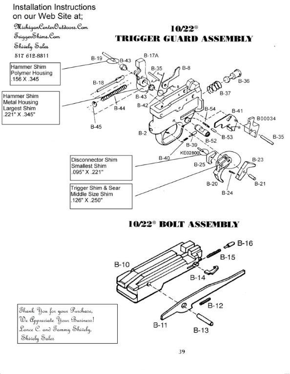 ruger m77 trigger assembly diagram