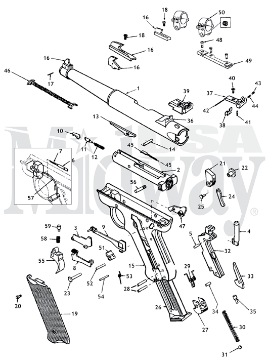 ruger m77 trigger assembly diagram