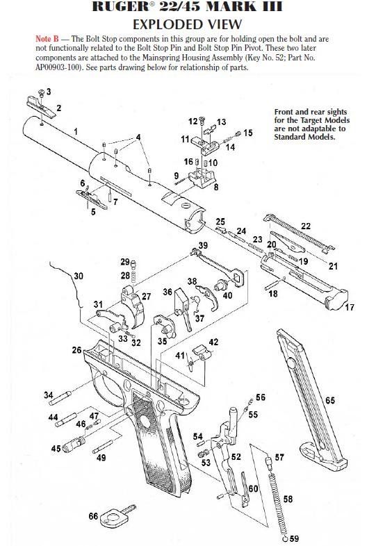 ruger mark iii assembly diagram