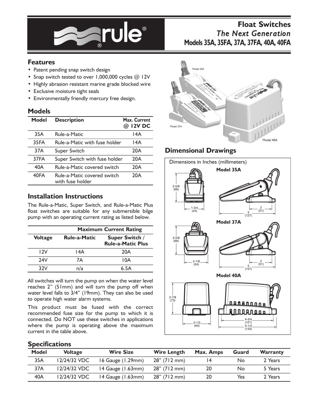 rule-a-matic plus float switch wiring diagram