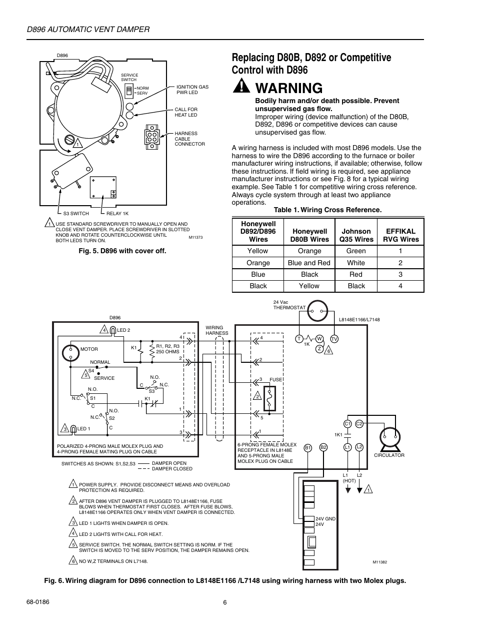 s8610u damper wiring diagram