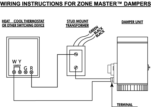 s8610u damper wiring diagram