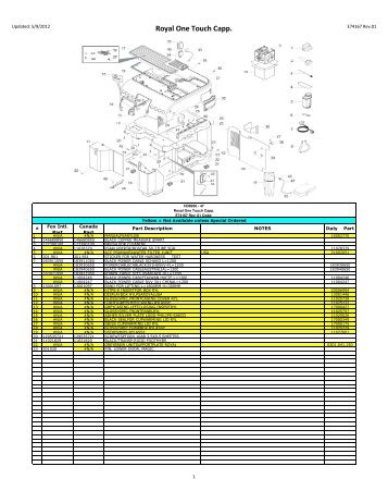 saeco parts diagram