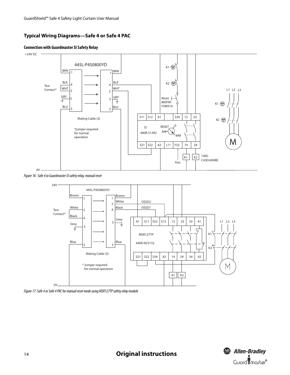 safety relay wiring diagram 440c-cr30