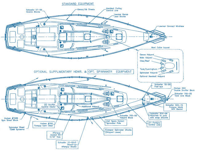 sailboat standing rigging diagram