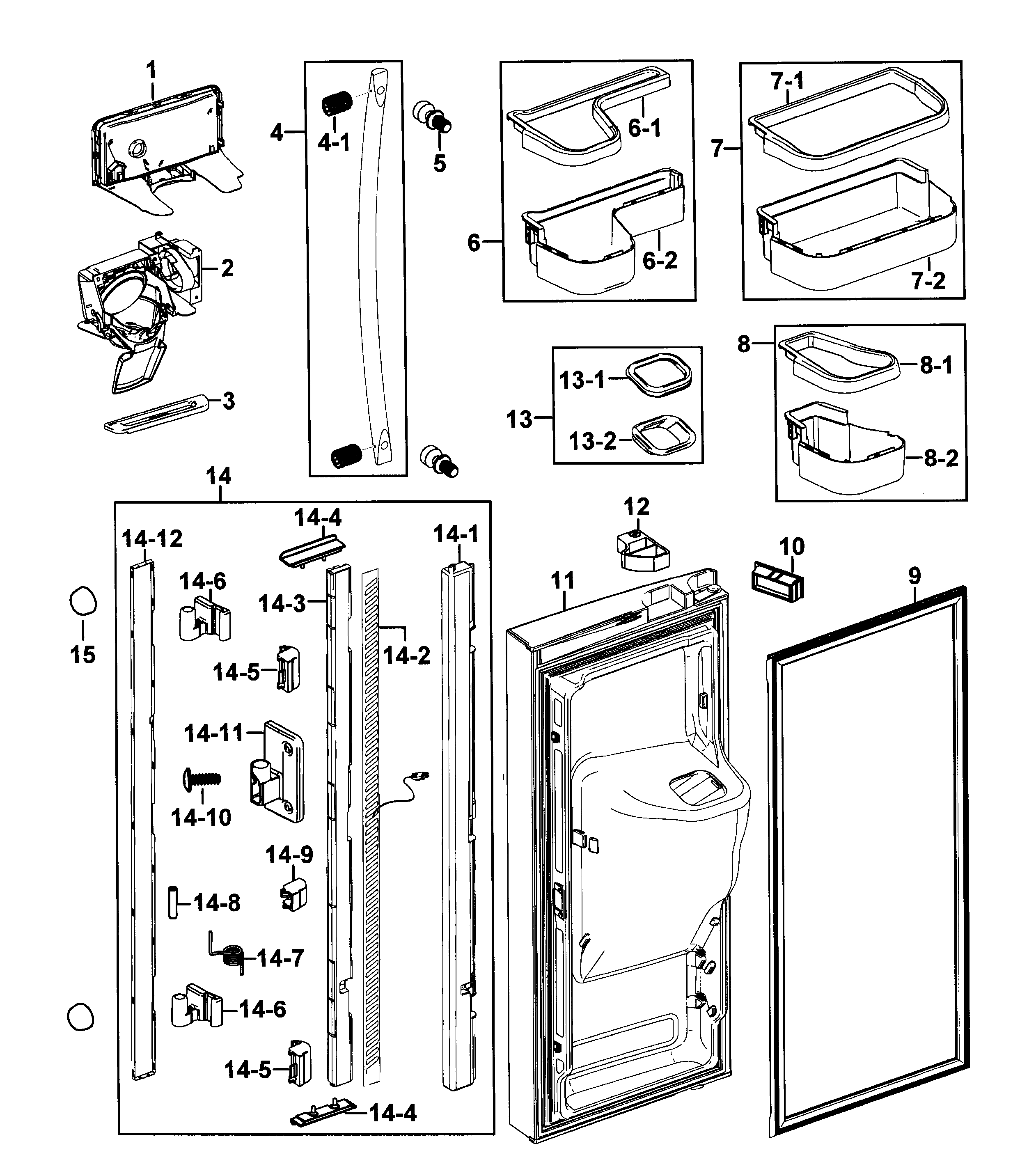 samsung rf267aers parts diagram