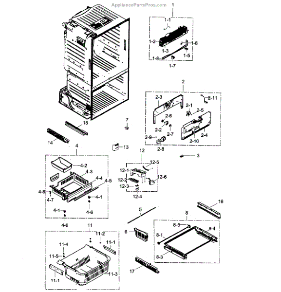 samsung rf323tedbsr parts diagram