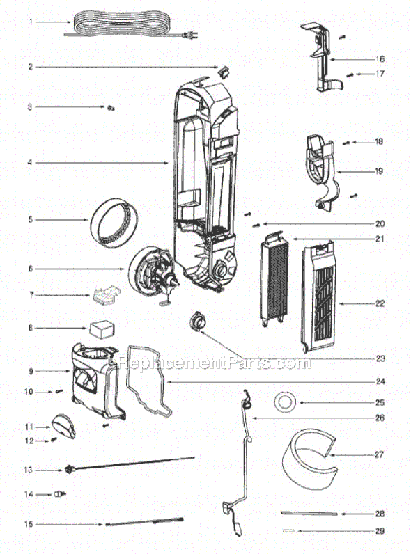 sanitaire parts diagram