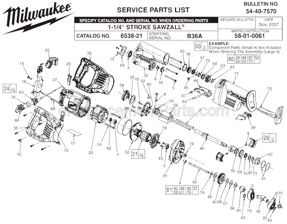 sawzall parts diagram