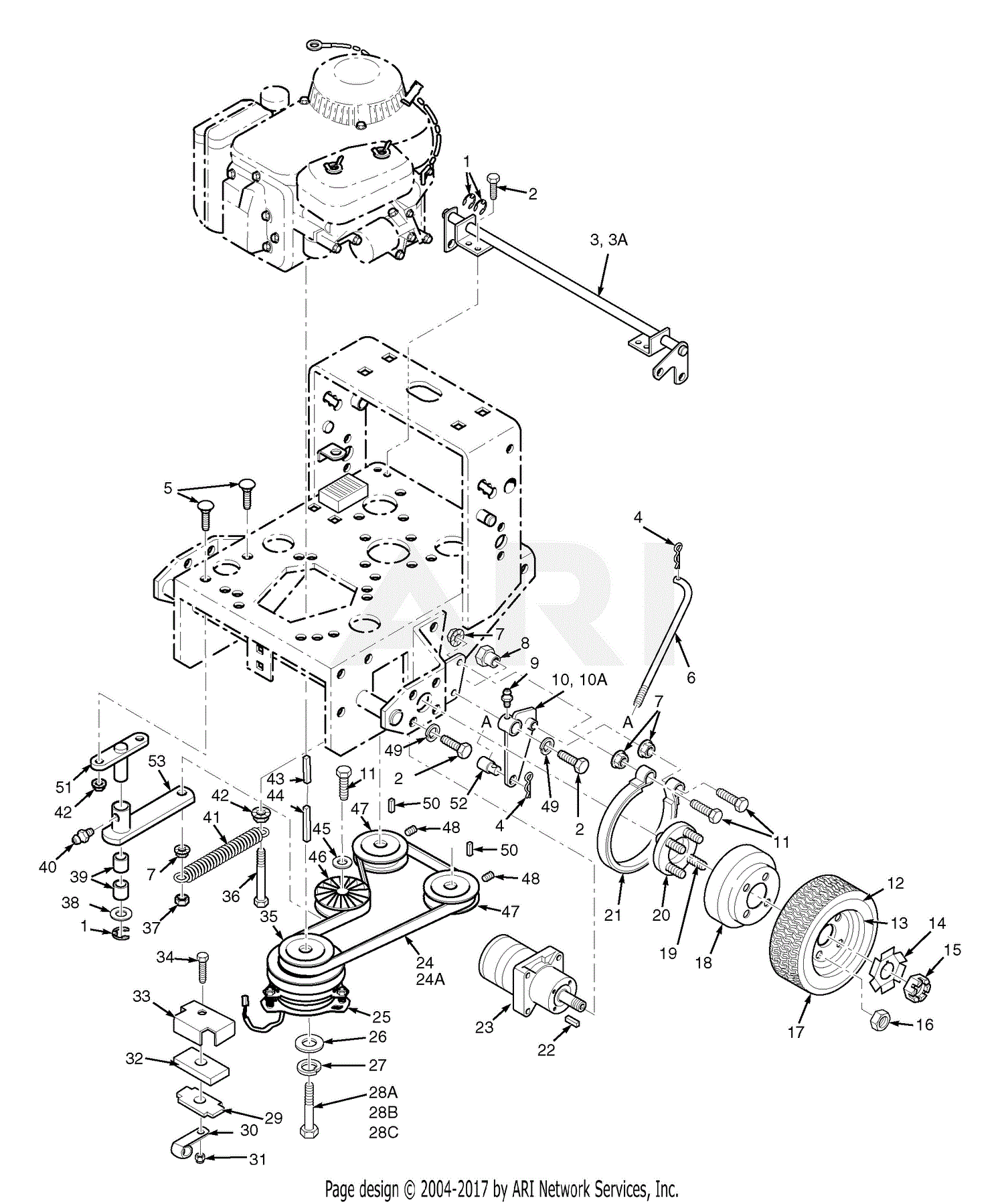 Scag Wildcat Drive Belt Diagram