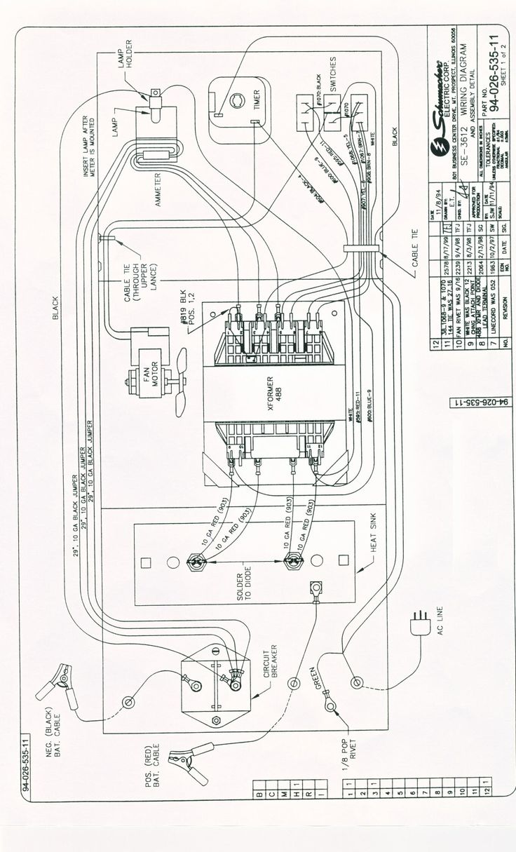schumacher se-1052 wiring diagram