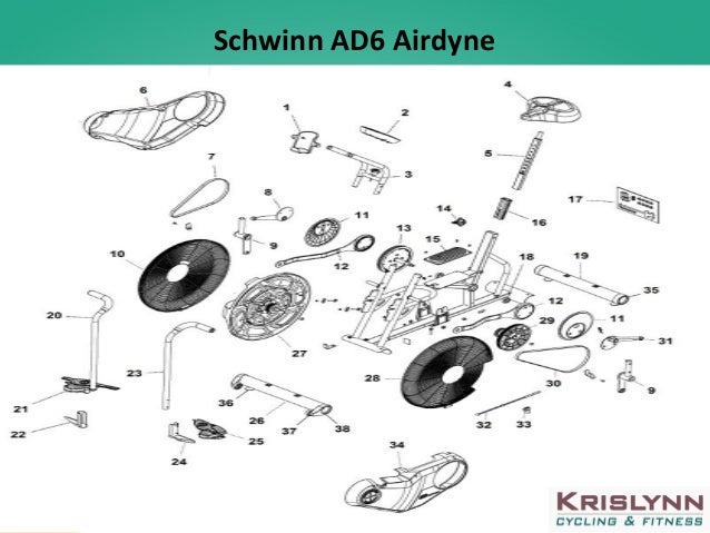 schwinn airdyne parts diagram