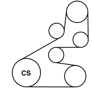 scion tc serpentine belt diagram