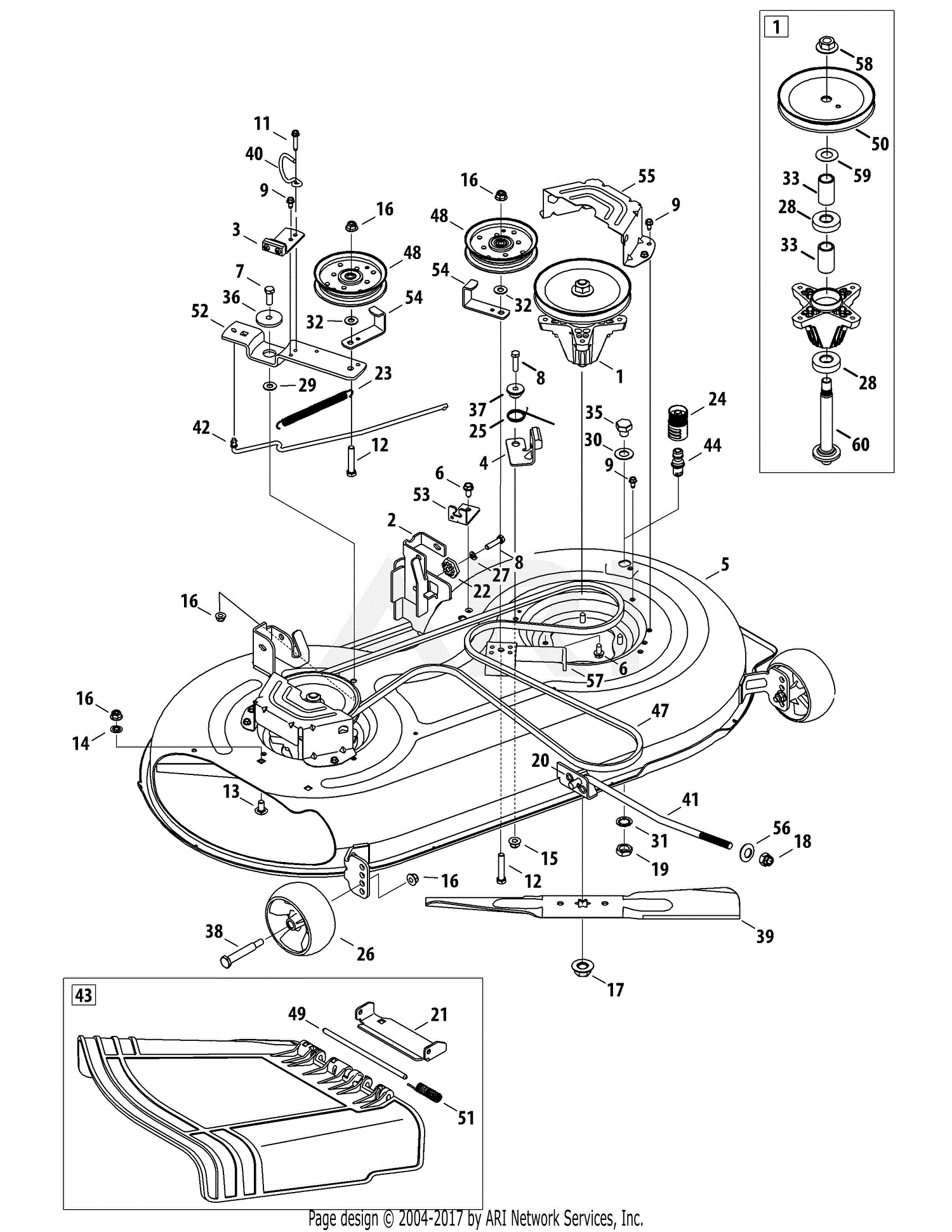 scotts 1642h parts diagram