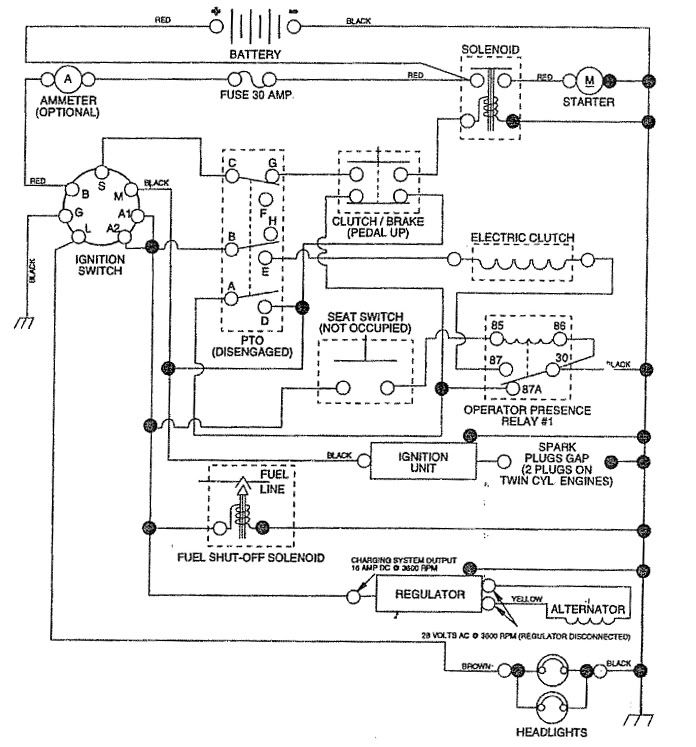 sears craftsman gt6000 wiring diagram