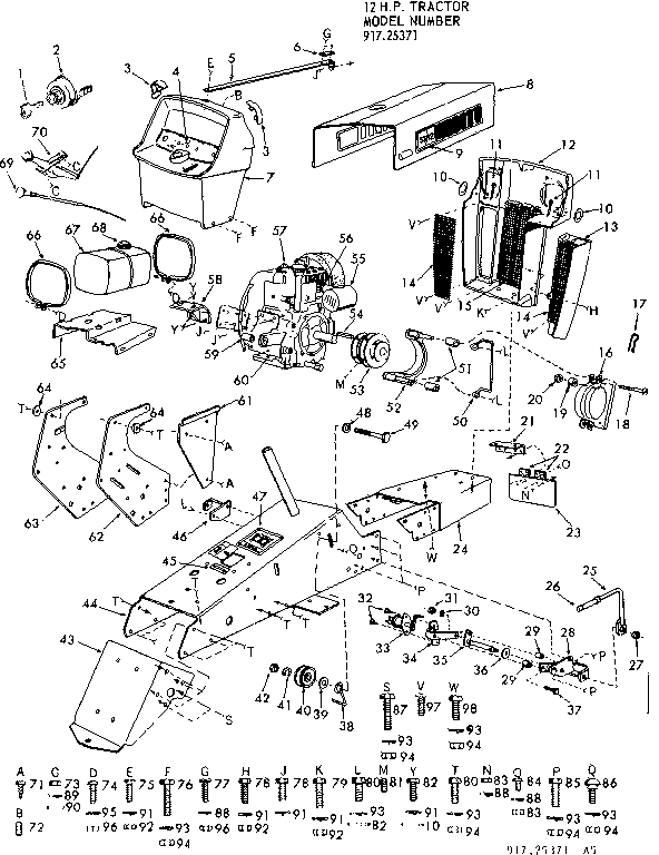 sears craftsman model 917.28856 mower wiring diagram