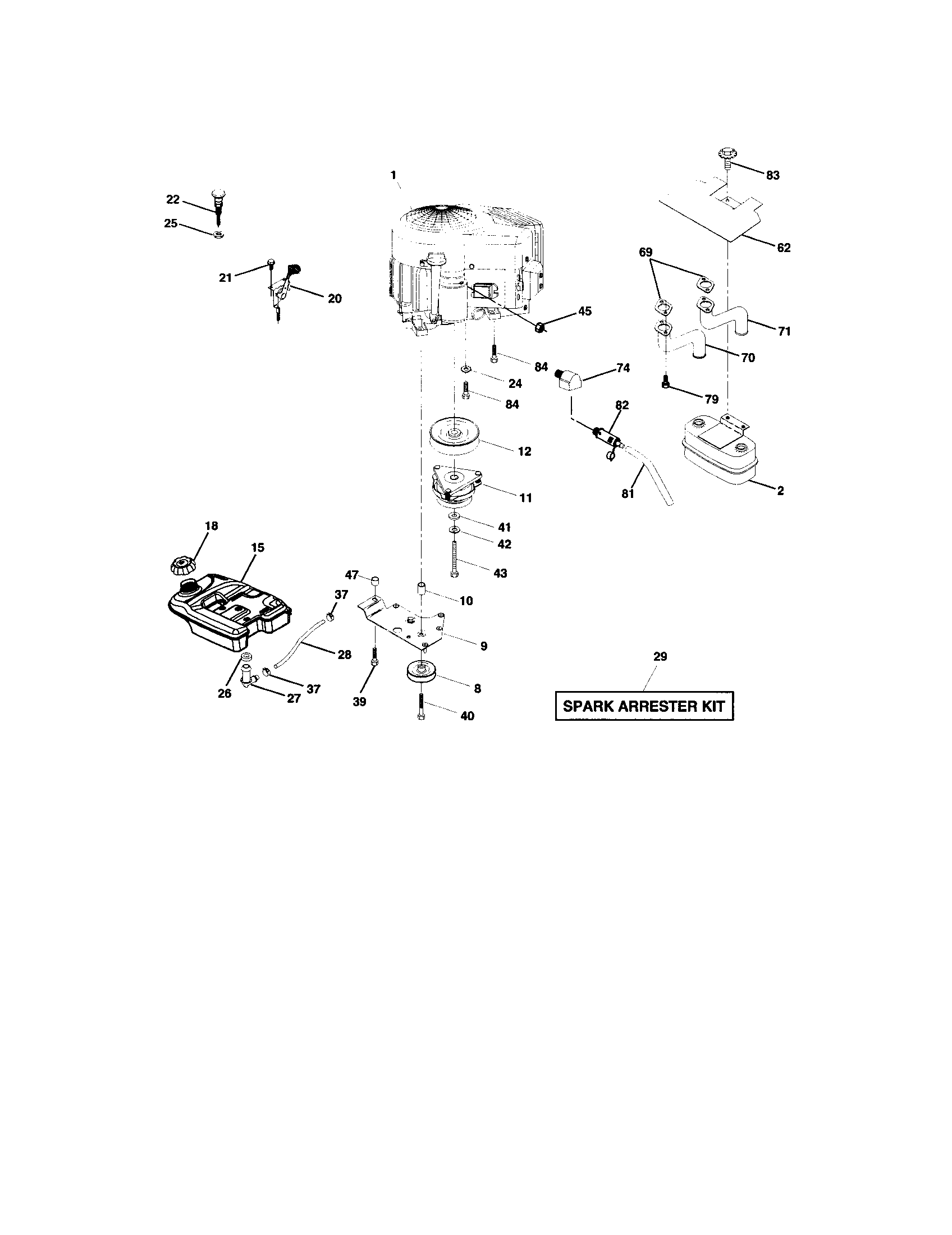 sears model #917.275970 tractor wiring diagram