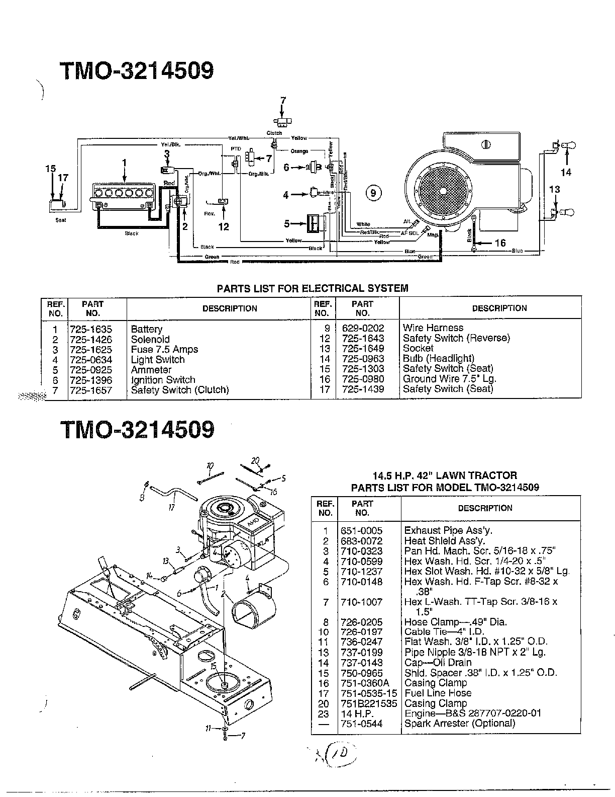 sears tractor 6600 wiring diagram