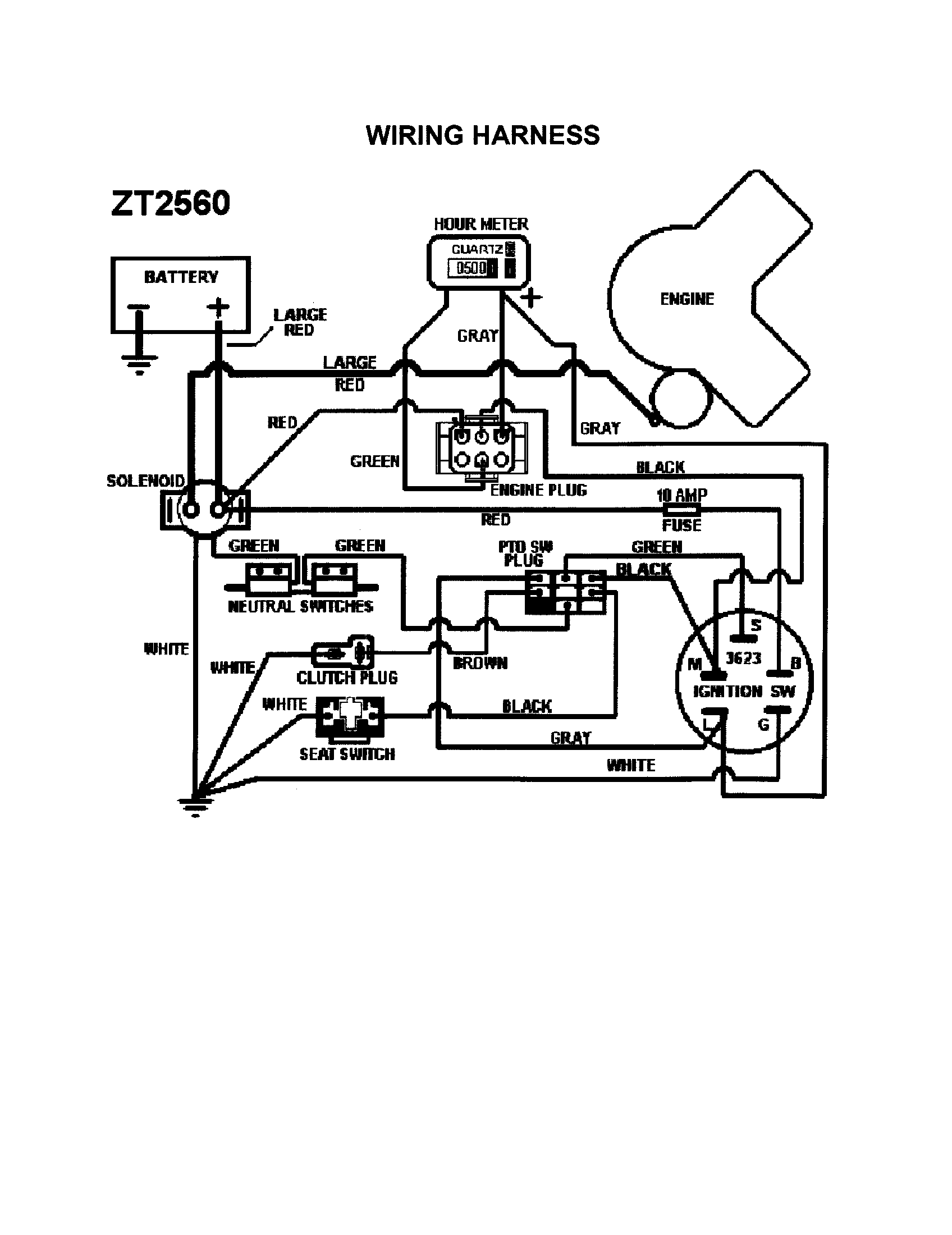 sears zt 7000 engine wiring diagram